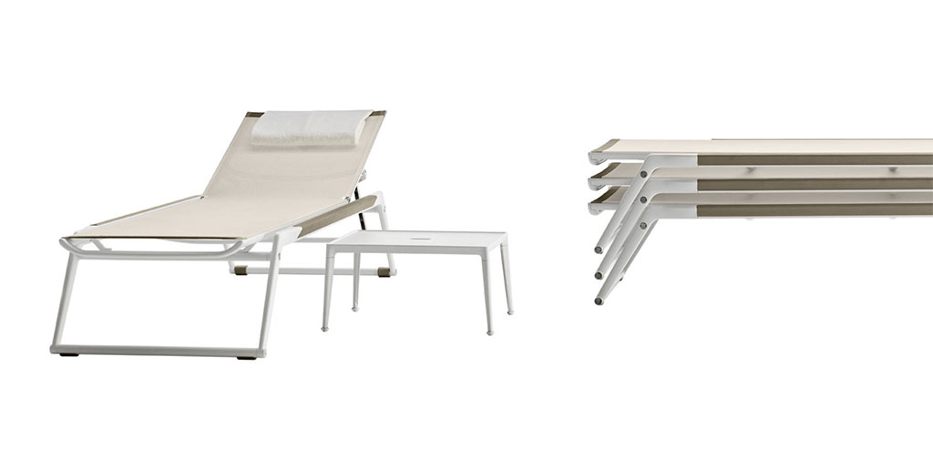 B&B Italia Outdoor Chaise Lounge Mirto B&B Italia Outdoor Chaise Lounge Mirto