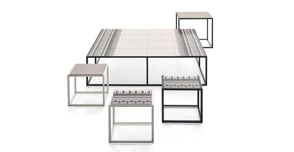 B&B Italia Outdoor kleiner Tisch Canasta B&B Italia Outdoor kleiner Tisch Canasta