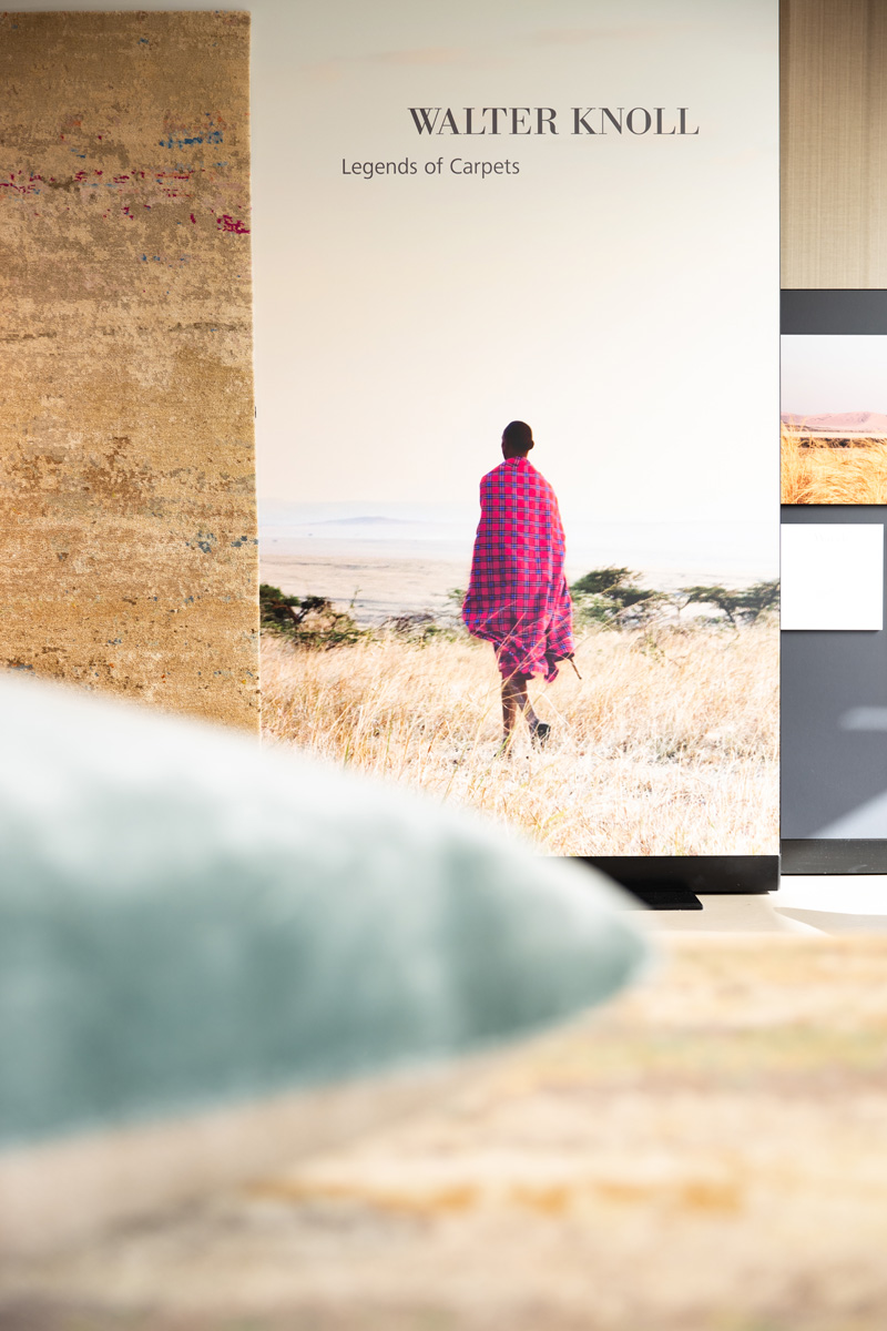 Blick in unsere Ausstellung: Legends of Carpets – Teppiche von Walter Knoll Legends of Carpets – Teppiche von Walter Knoll