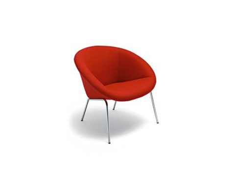 1956 trat ein kleiner Schalensessel von Walter Knoll in Deutschland an die Formensprache der Epoche zu verändern
 Walter Knoll Schalensessel 369