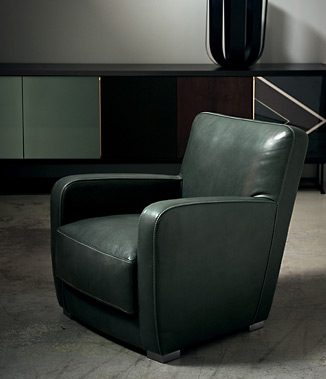 Baxter Italy Berlino Armsessel aus Leder