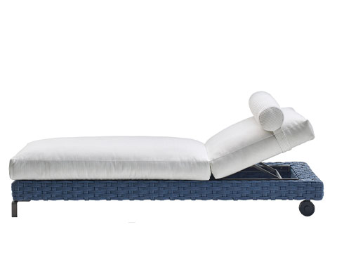 B&B Italia Outdoor Chaise Lounge Ray Fabric