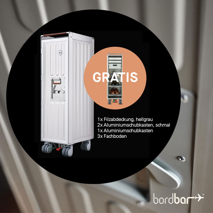 bordbar voyager Aktion: Trolley inkl. Equipment Design