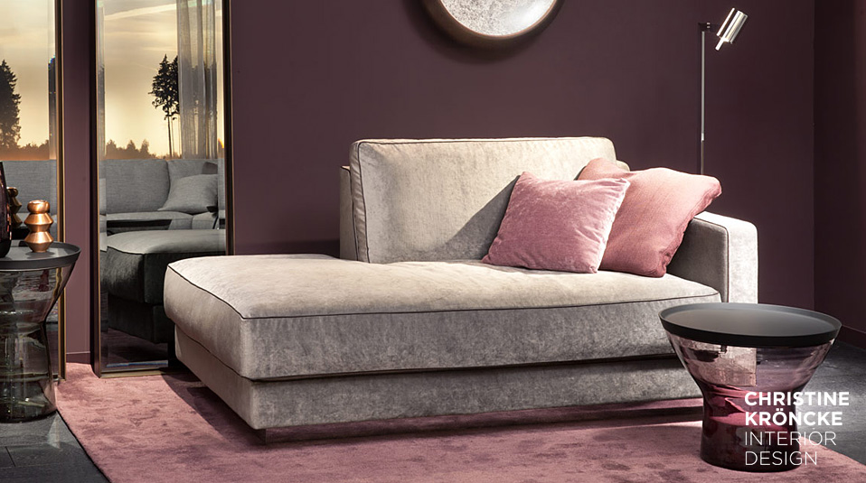 Christine Kröncke Sofa, Recamiere und Sessel Couper