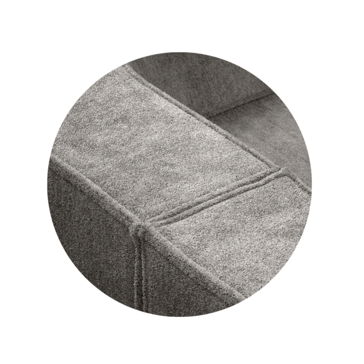 Sofa COR Trio in Flanellgrau