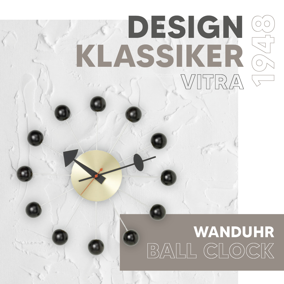 Design Klassiker – Vitra Wanduhr Ball Clock
 Design Klassiker – Vitra Wanduhr Ball Clock