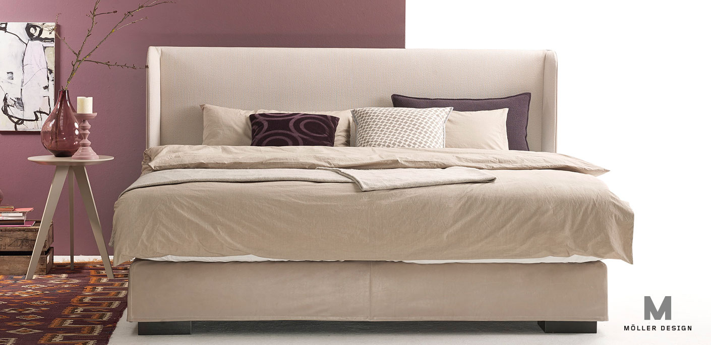 Möller Design Yoda Boxspring Bett A mit Taschenfederkern