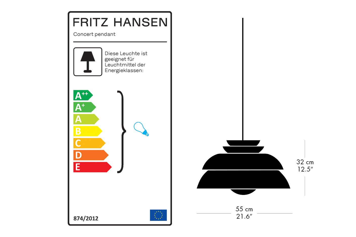 Fritz Hansen Lampe Concert
