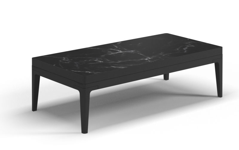 Gloster Grid Cabana Gartenmöbel  Coffee Table - Ceramic Top