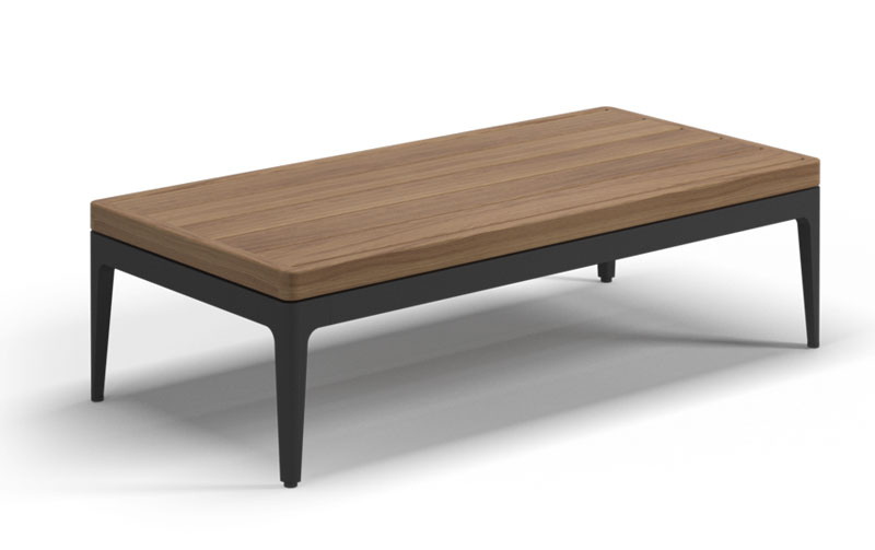 Gloster Grid Cabana Gartenmöbel Coffee Table - Teak Top