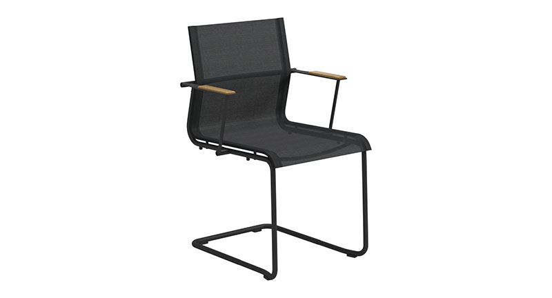 Gloster SWAY STACKING DINING CHAIR WITH ARMS