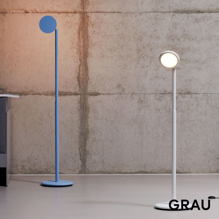 GRAU Stehleuchte PARROT