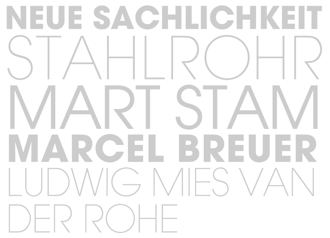 Thonet Bugholzmöbel und Stahlrohrklassiker der Bauhaus-Zeit