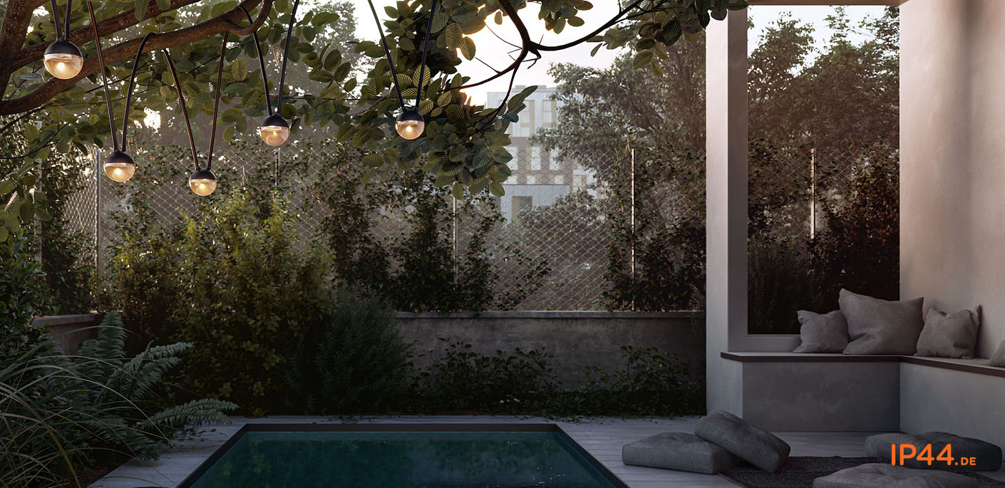 IP44 cherry bubbls Outdoor Hängeleuchte