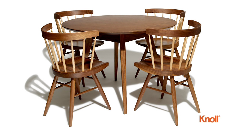 Knoll International Nakashima Straight Stuhl