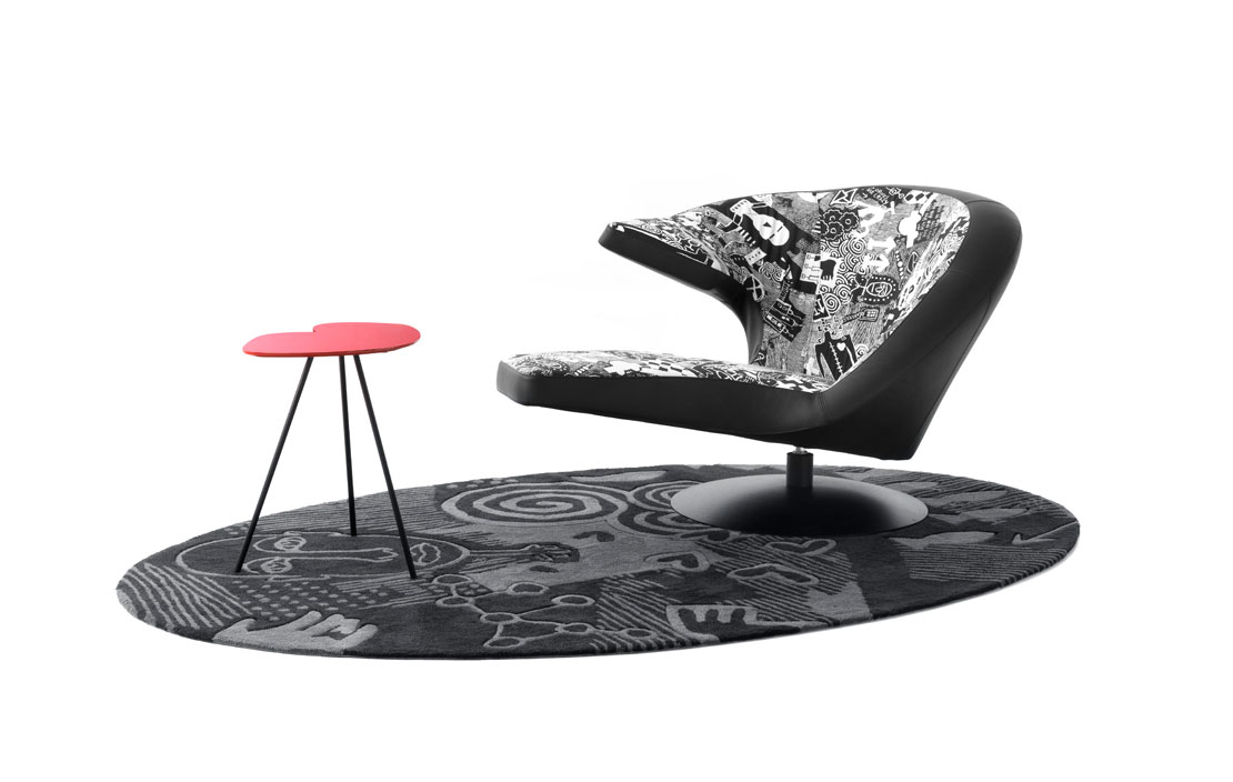 Leolux außergewöhnlicher Parabolica Sessel