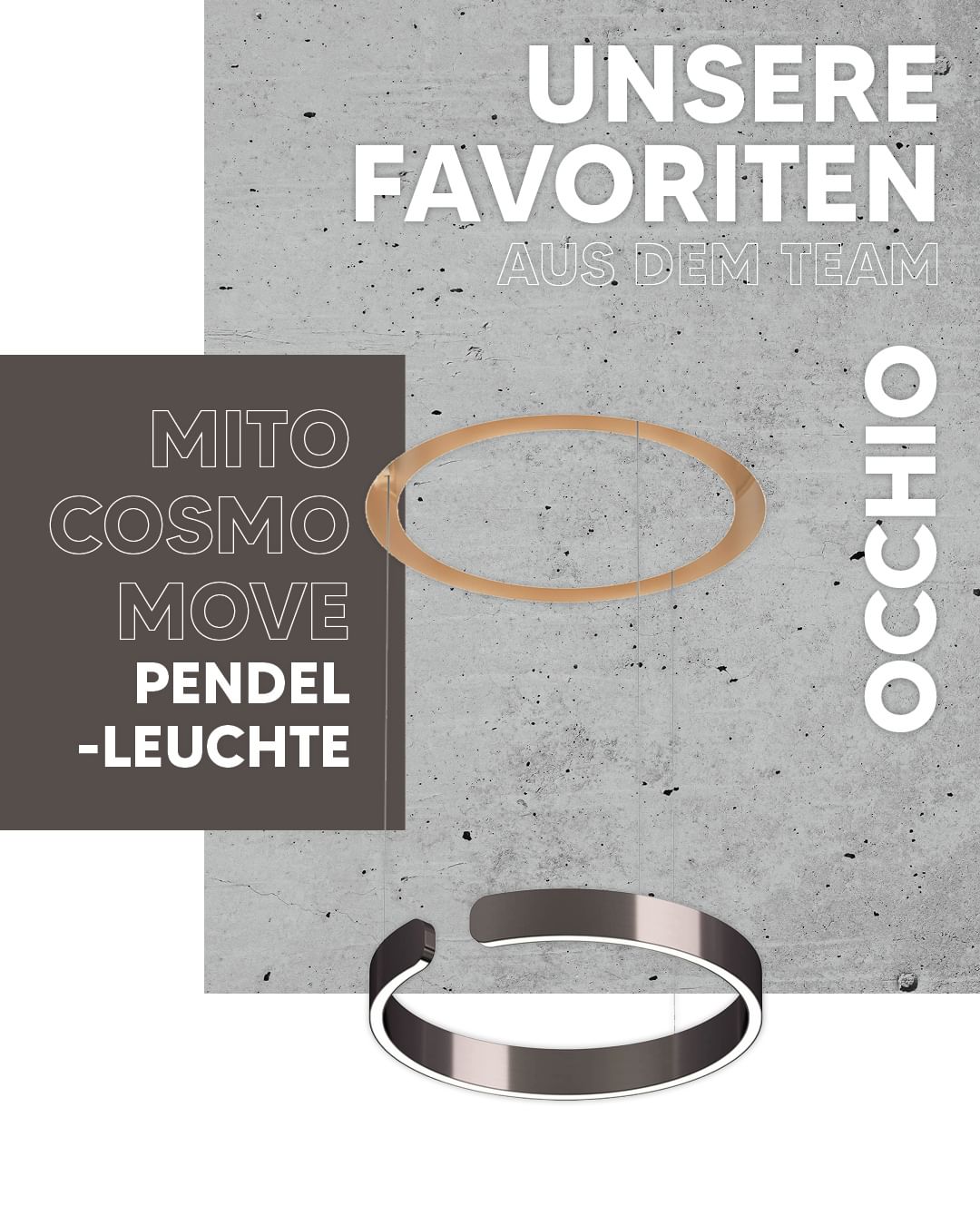 Mito cosmo move Leuchte von Occhio