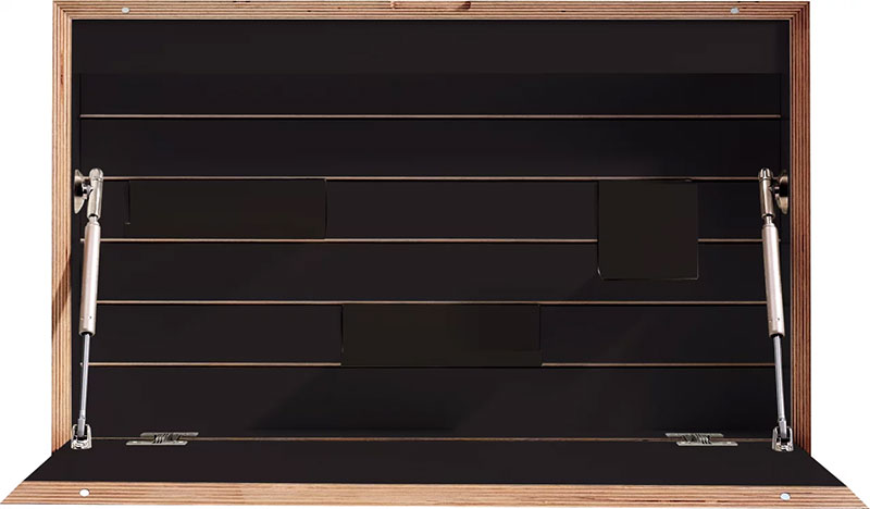 FLATBOX schwarz matt