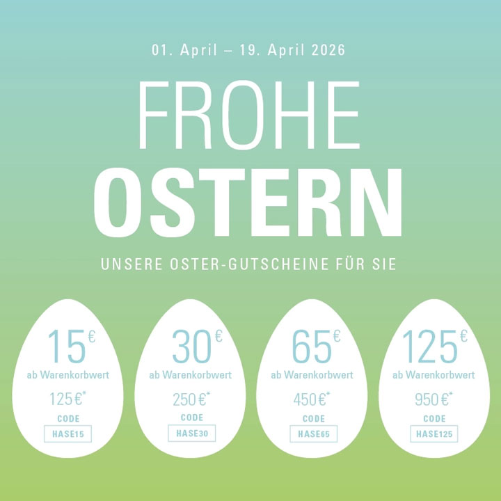 Unsere Ostergutscheine für Sie jetzt sichern und sparen auf vieles im Drifte Onlineshop!