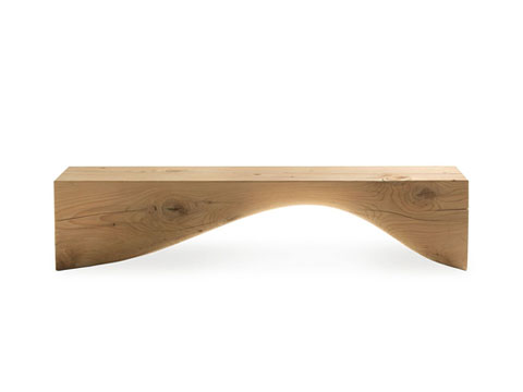 Riva 1920 Bank Curve Bench