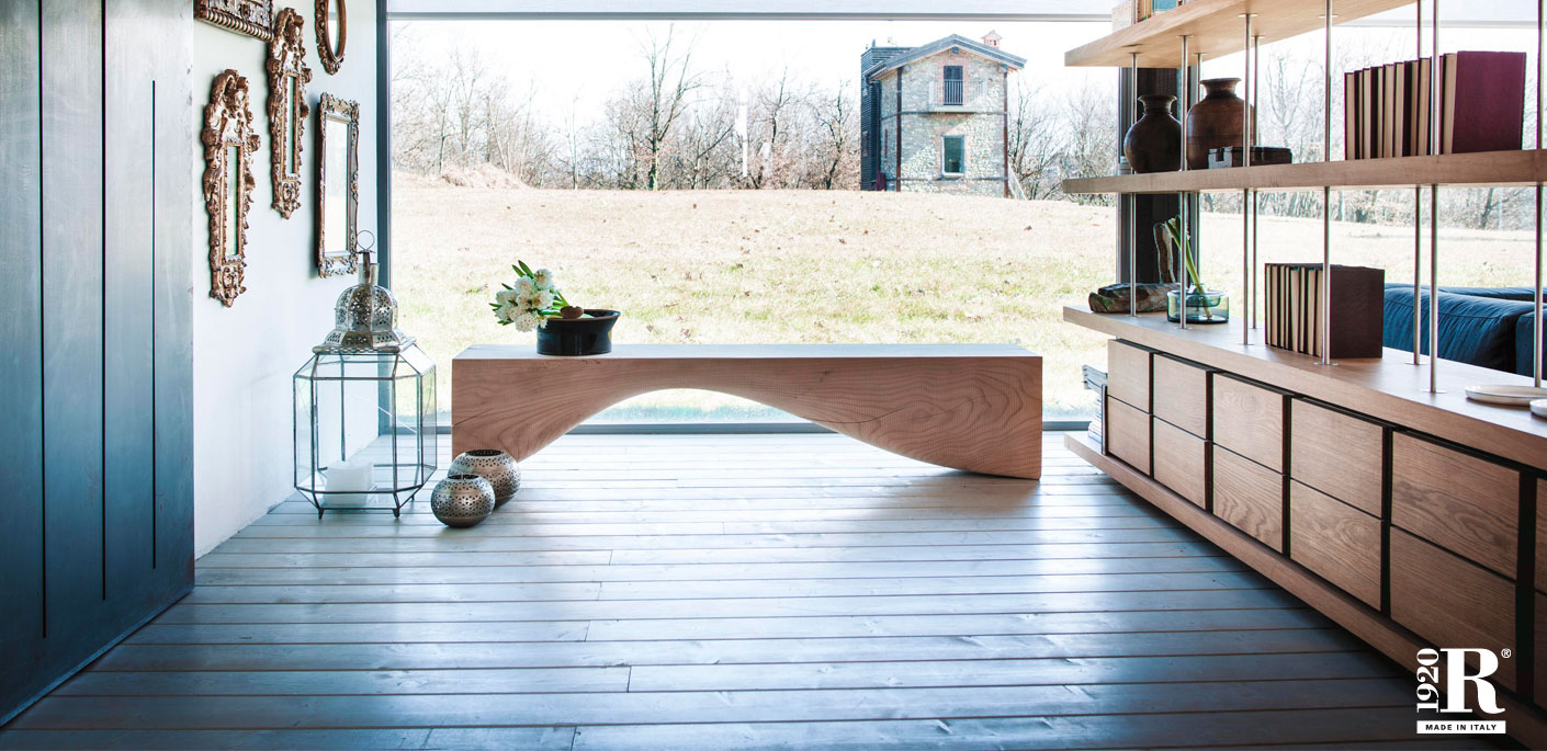 Riva 1920 Bank Curve Bench