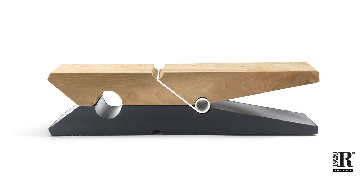 Riva 1920 Bank Molletta Wood + Iron