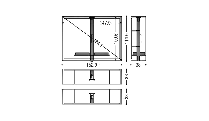 Riva 1920 Bücherregal Freedom
