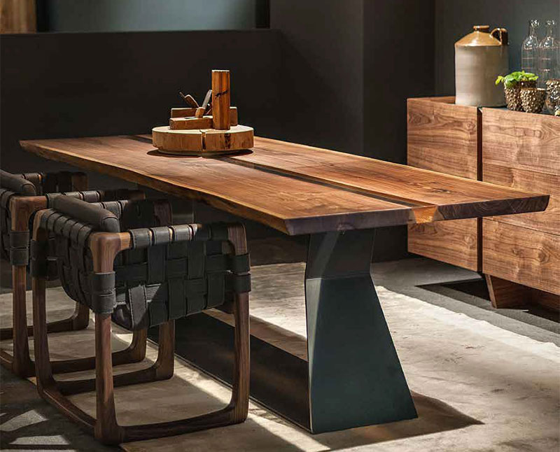 Riva 1920 Tisch Bedrock Plank Resin