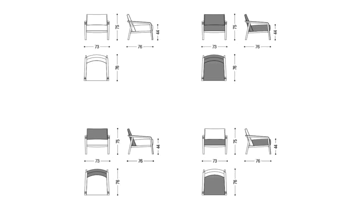 Riva 1920 Sessel Noblé