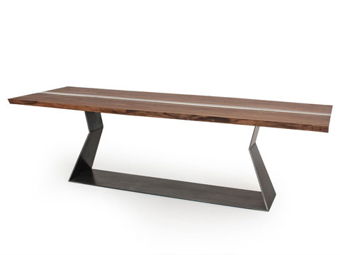 Riva 1920 Tisch Bedrock Plank Resin