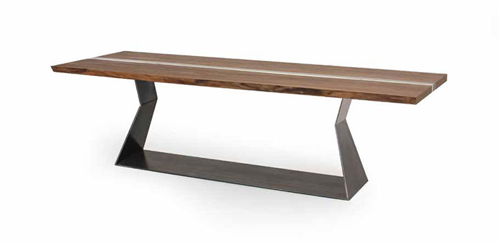 Riva 1920 Tisch Bedrock Plank Resin