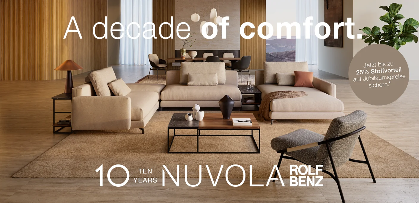 10 Jahre Sofa Nuvola Jubiläums-Stoff-Aktion