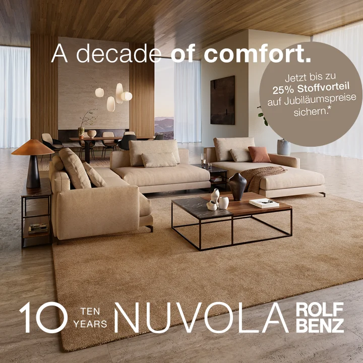 10 Jahre Sofa Nuvola Jubiläums-Stoff-Aktion