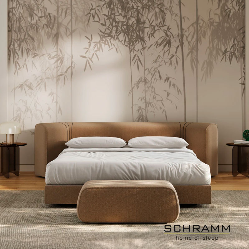 Luxuriöse SCHRAMM Betten mit natürlichen Formen und handwerklicher Perfektion für erholsamen Schlaf. Bei Drifte Wohnform in Moers in unmittelbarer Nähe von Krefeld, Düsseldorf und Duisburg. Entdecken Sie SCHRAMM Neuheiten: organische Formen, handwerkliche Perfektion und zeitgemäße Designs für stilvollen, erholsamen Schlaf