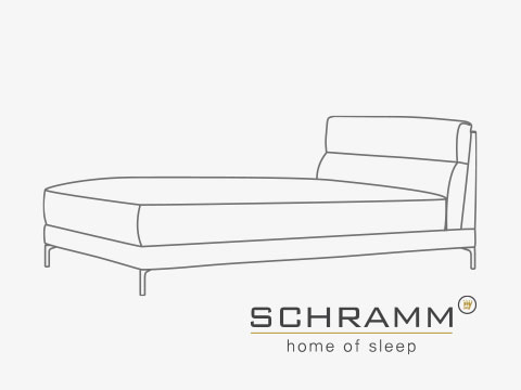 Polsterbett CLEO 140 x 200 - Polsterbett CLEO 140 x 200