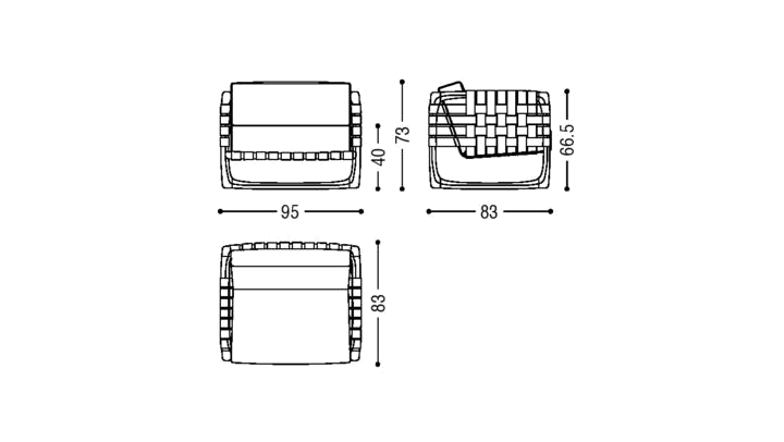 Riva 1920 Sessel Bungalow