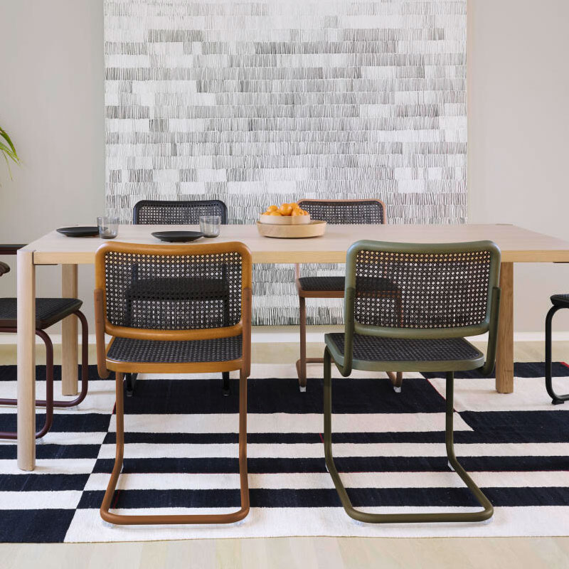 Thonet-Freischwinger S 32 und S 64 DARK MELANGE