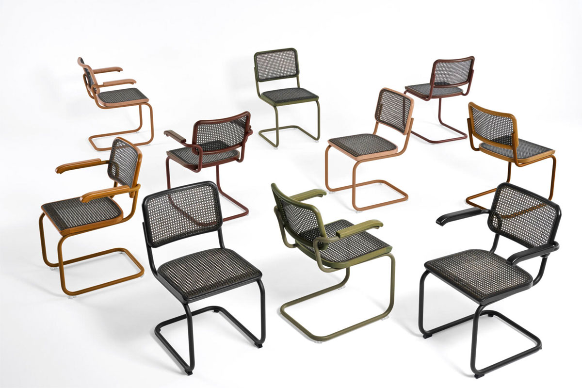 Neu: Thonet-Freischwinger S 32 und S 64 DARK MELANGE