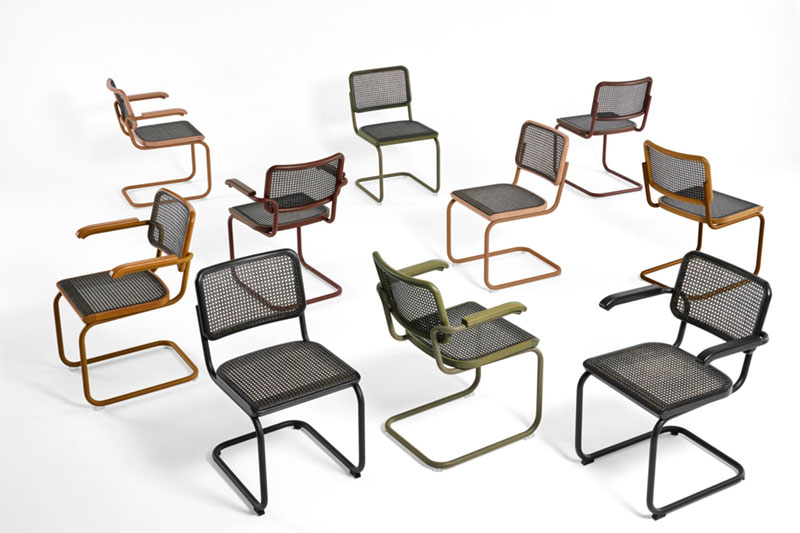 Neu: Thonet-Freischwinger S 32 und S 64 DARK MELANGE