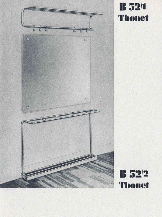 Thonet S 1520 Garderobe und S 1521 Schuhablage