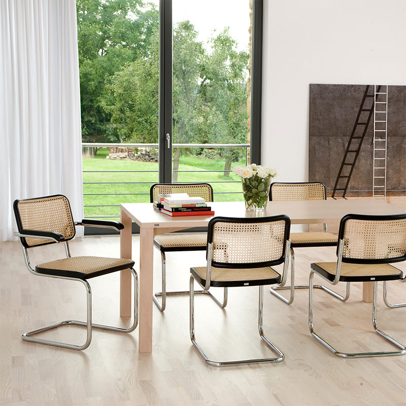 Thonet S 32 / S 64 Stahlrohr Freischwinger