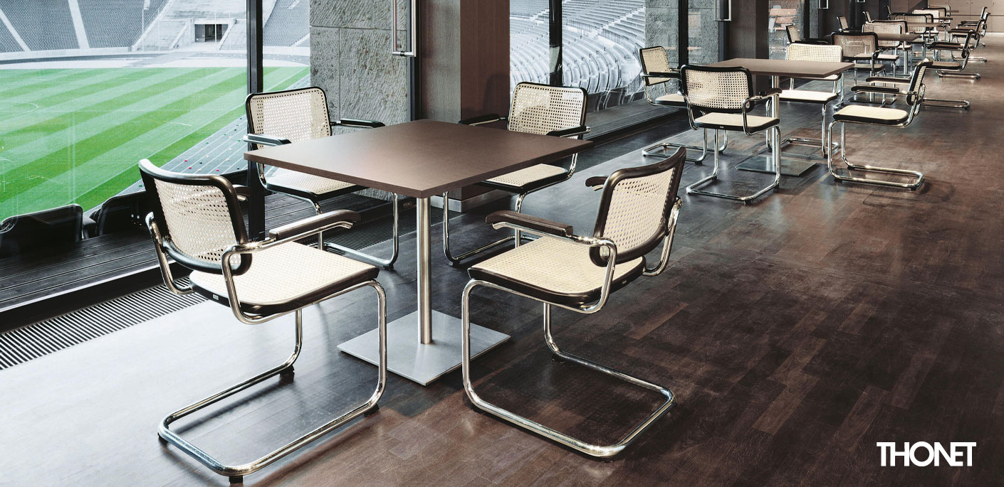 Thonet S 32 / S 64 Stahlrohr Freischwinger