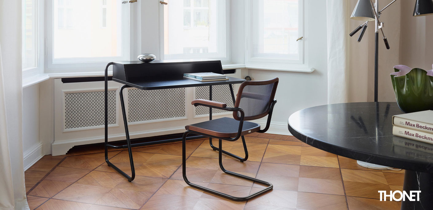 Thonet S 32 / S 64 Stahlrohr Freischwinger