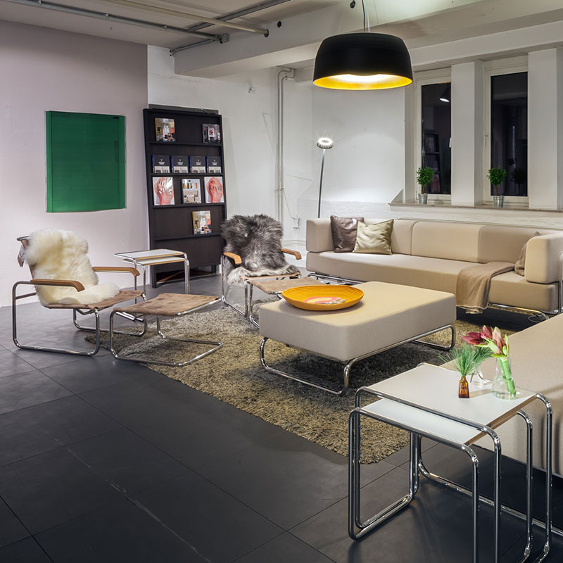 Thonet S 35 L Freischwinger, Stahlrohrsessel