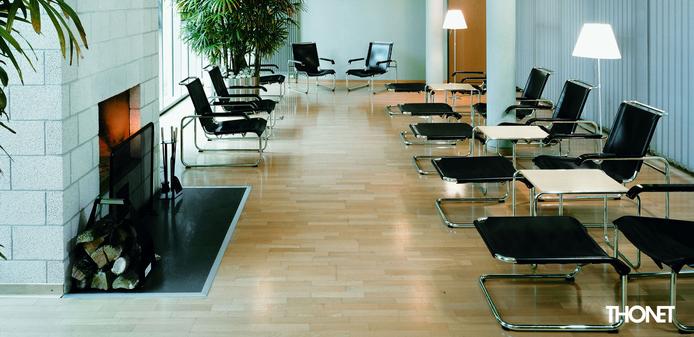 Thonet S 35 L Freischwinger, Stahlrohrsessel