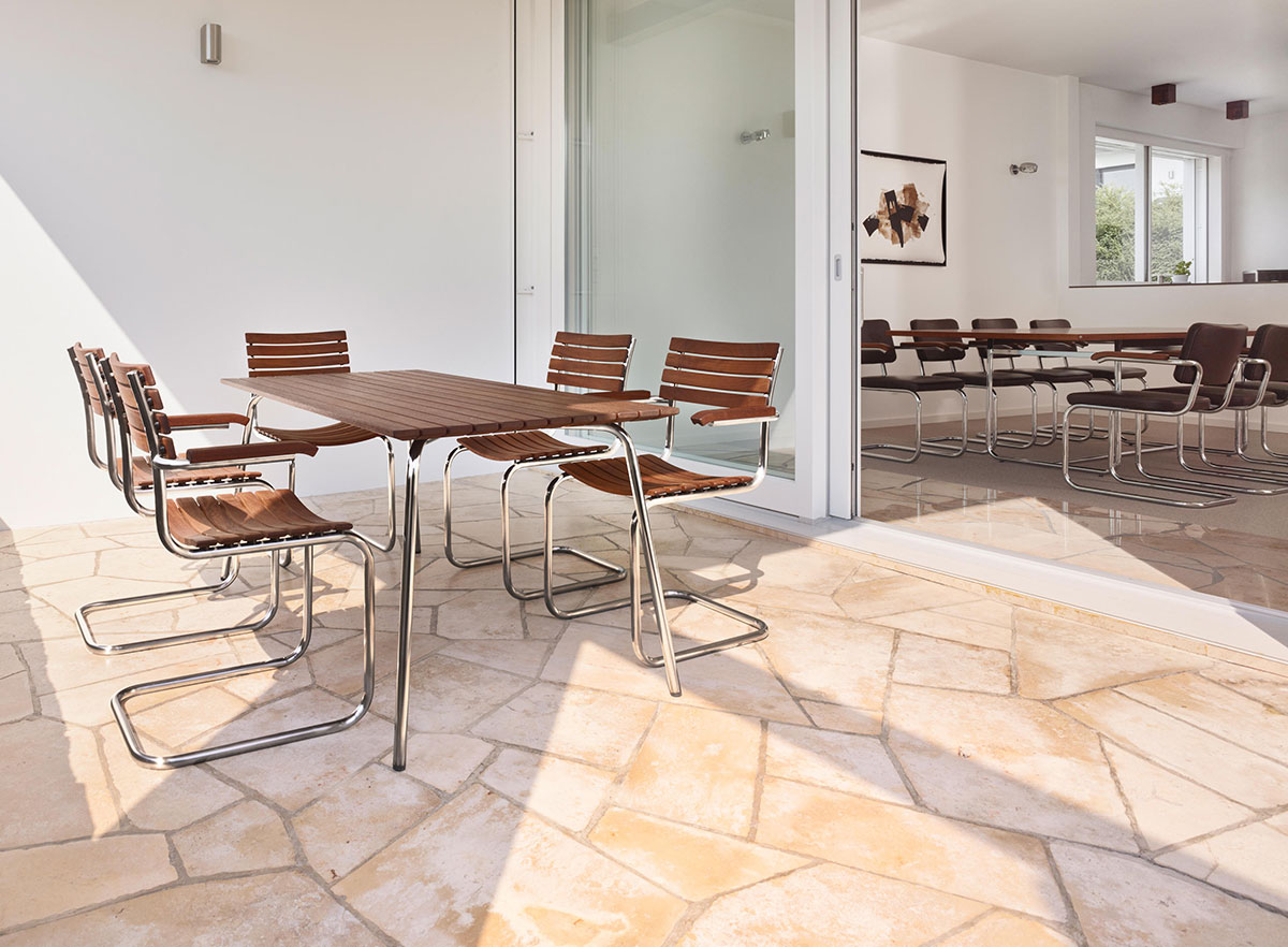 Thonet S 40 Freischwinger Gartenstuhl