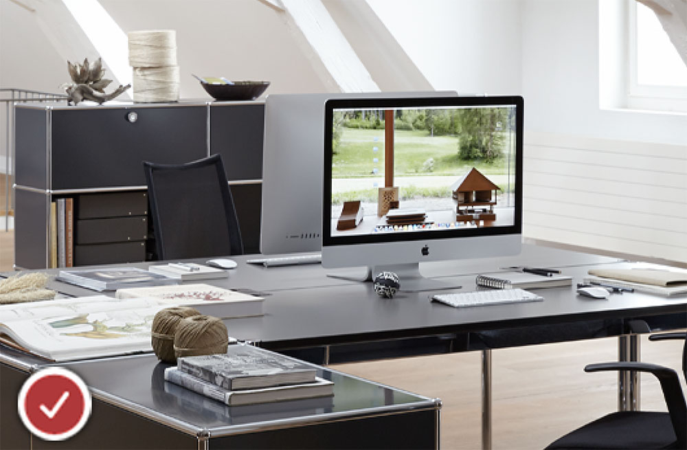 USM Büromöbel leasen bei Drifte Wohnform