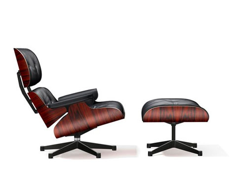Lounge Chair & Ottoman, groß