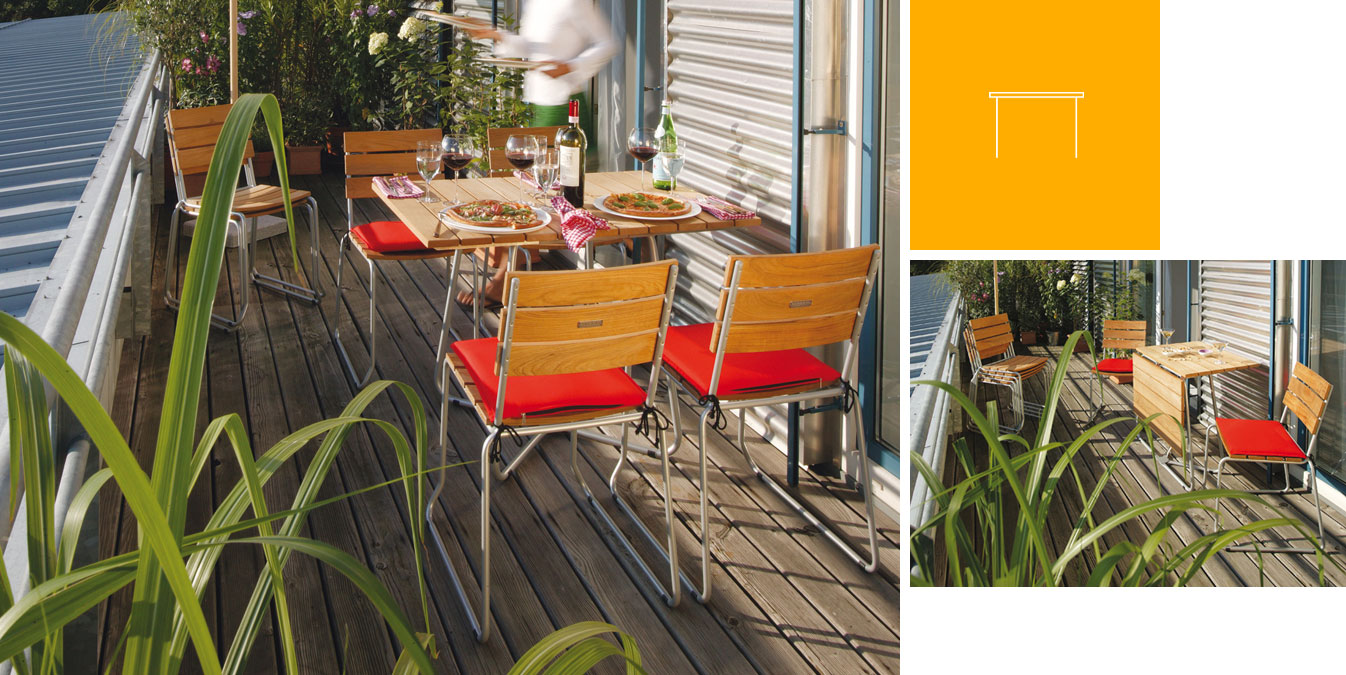 Klapptisch Balcony von Weishäupl