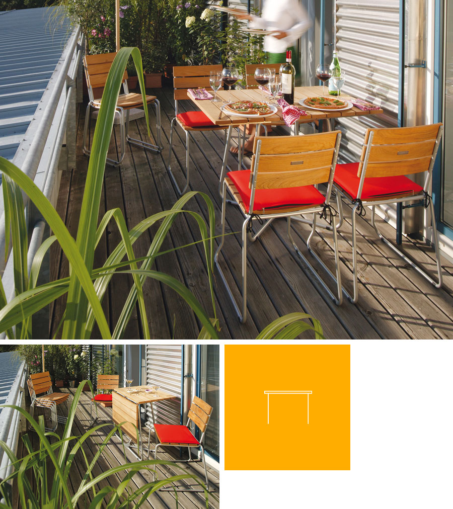 Klapptisch Balcony von Weishäupl